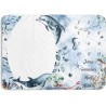 Tapis étape "Marine" aux motifs d'animaux marins à réaliser soi-même - Oeko tex standard 100 Mercerie des Princesses