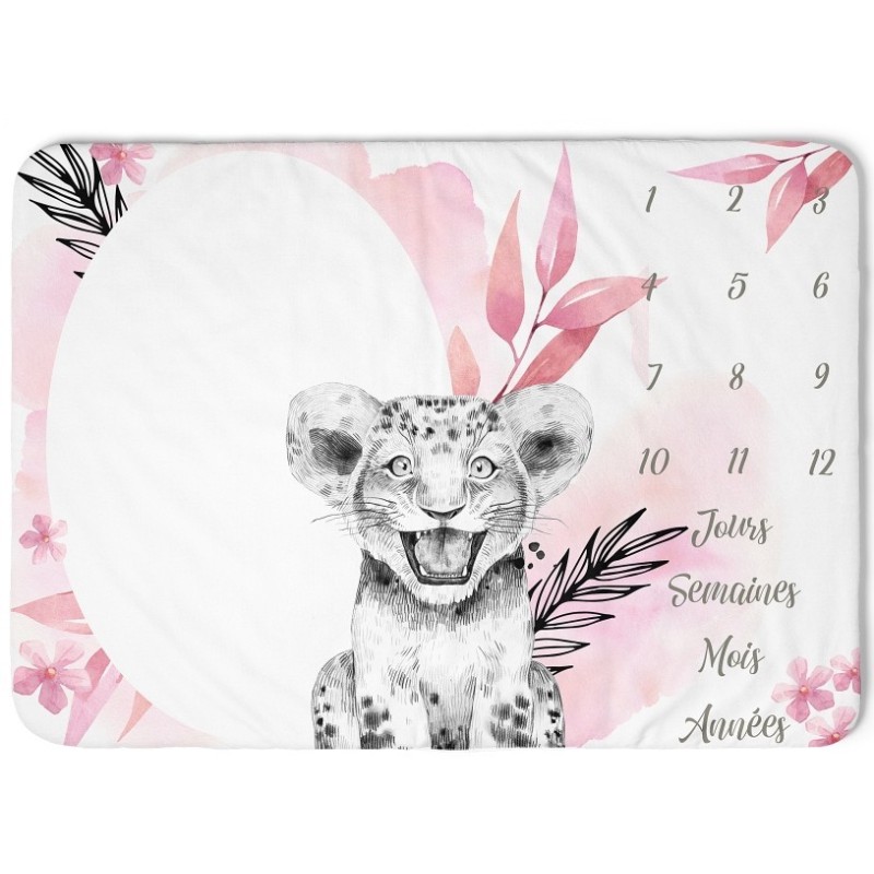 Tapis étape Lionceau Rose Mercerie des Princesses