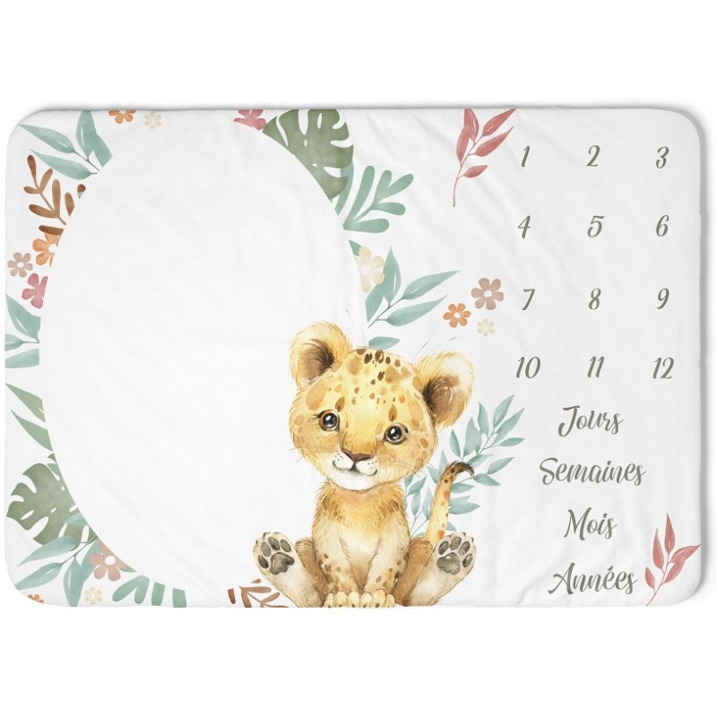 Tapis d'étape Lionceau à Réaliser Soi-même - coton Oeko-tex standard 100 Mercerie des Princesses