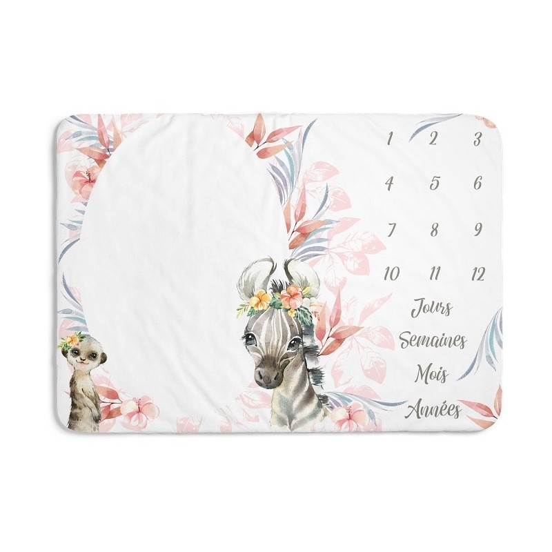 Tapis étape Tropique rose Mercerie des Princesses