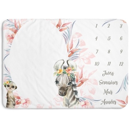 Tapis étape Tropique rose Mercerie des Princesses