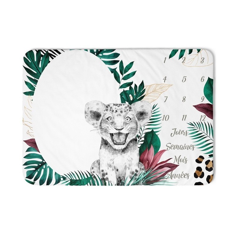 Tapis étape Savane Vert Mercerie des Princesses