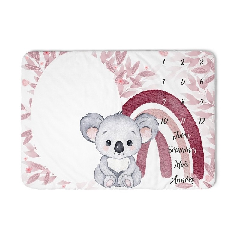 Tapis étape Koala Rose Mercerie des Princesses