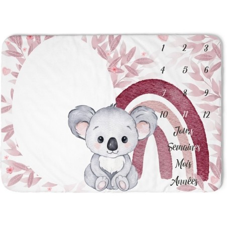 Tapis étape Koala Rose Mercerie des Princesses