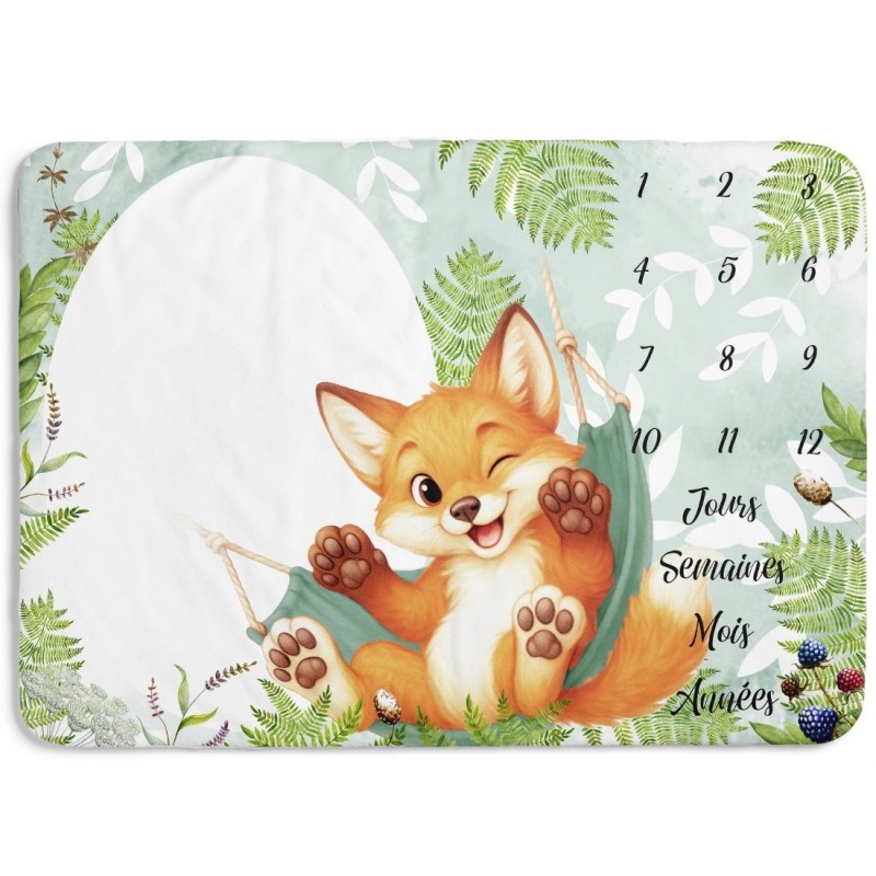 Tapis étape Renardeau dans son hamac Mercerie des Princesses