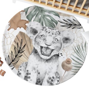 Ensemble Coupon Tapis Rond Savane Africaine + 2 coussins Mercerie des Princesses