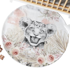 Ensemble Coupon Tapis Rond Savane Boho + 2 coussins Mercerie des Princesses