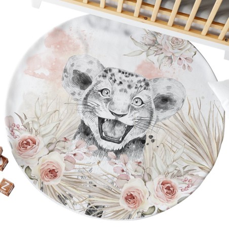 Ensemble Coupon Tapis Rond Savane Boho + 2 coussins Mercerie des Princesses