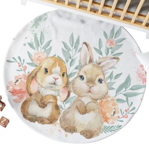 Coupon Ensemble Tapis Rond Bunny + 2 coussins Mercerie des Princesses