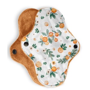  Coupon Oranges pour la Création de Serviettes Hygiéniques Lavables de Qualité Oeko-Tex Mercerie des Princesses