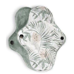  Coupon feuillage vert pour la Création de Serviettes Hygiéniques Lavables de Qualité Oeko-Tex Mercerie des Princesses