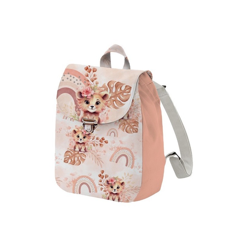 Panneau pour Sac à Dos maternelle Enfant Rainbow Lion à réaliser soi-même Mercerie des Princesses