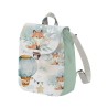 Panneau pour Sac à Dos maternelle Enfant Lovely Fox Celadon à réaliser soi-même Mercerie des Princesses