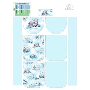  Panneau pour Sac à Dos maternelle Enfant Animaux de l'Arctique à réaliser soi-même Mercerie des Princesses