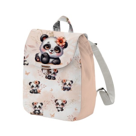 Panneau pour Sac à Dos maternelle Enfant Bébé Panda Pastel Pêche à réaliser soi-même Mercerie des Princesses