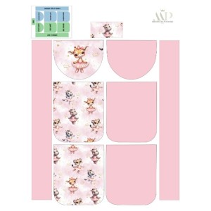  Panneau pour Sac à Dos maternelle Enfant Ballerine à réaliser soi-même Mercerie des Princesses