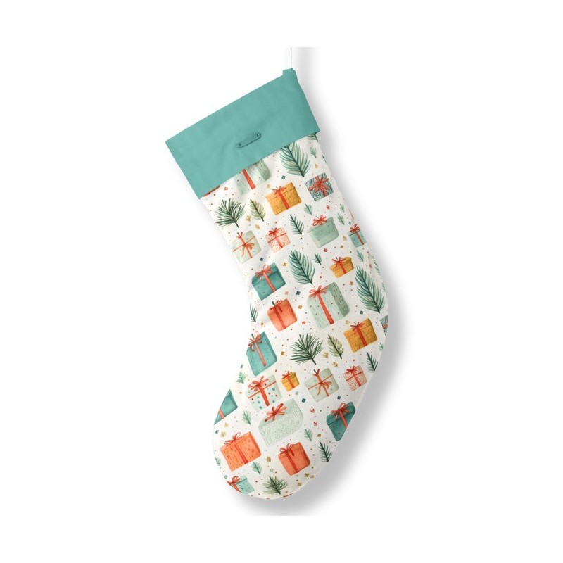Panneau à Coudre pour Chaussette de Noël Cadeaux - 100% coton Oeko-Tex Mercerie des Princesses