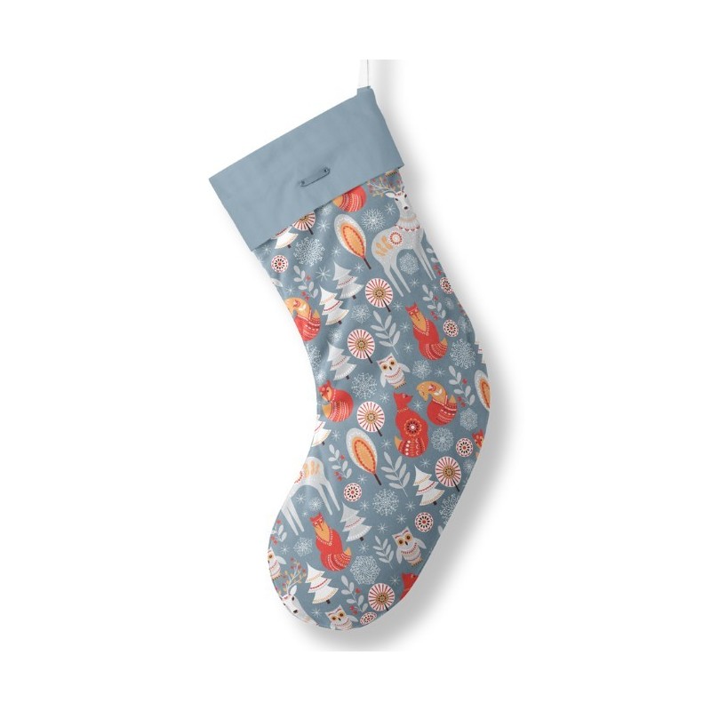 Panneau à Coudre pour Chaussette de Noël Scandinave - 100% coton Oeko-Tex Mercerie des Princesses