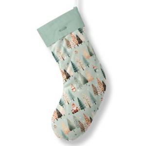 Panneau à Coudre pour Chaussette de Noël Forêt - 100% coton Oeko-Tex Mercerie des Princesses