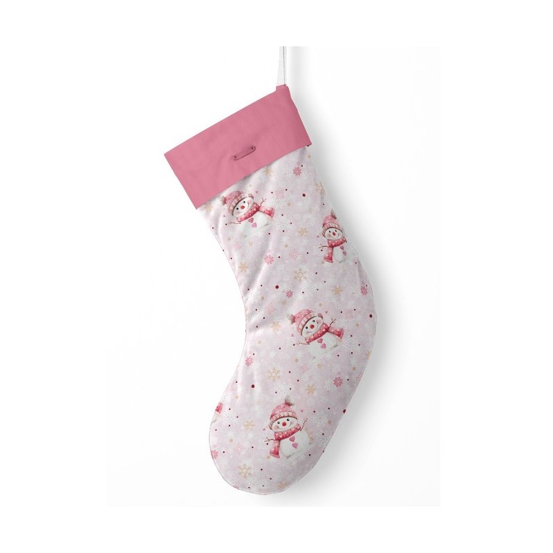 Panneau à Coudre pour Chaussette de Noël Bonhomme de Neige - 100% coton Oeko-Tex Mercerie des Princesses