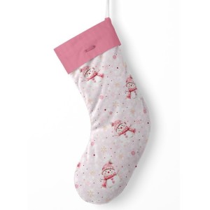  Panneau à Coudre pour Chaussette de Noël Bonhomme de Neige - 100% coton Oeko-Tex Mercerie des Princesses
