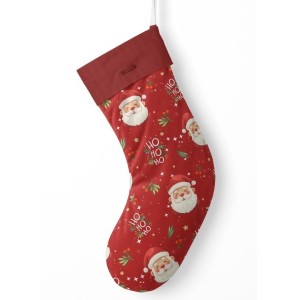  Panneau à Coudre pour Chaussette de Noël Père Noël - 100% coton Oeko-Tex Mercerie des Princesses