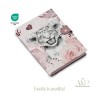 Panneau de couture Protège Carnet de Santé - Motif Savane Vieux Rose DIY - Tissu Patron pour création naissance Mercerie des Pri