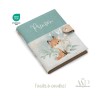 Panneau de couture Protège Carnet de Santé - Motif Lovely Fox Celadon - Animaux DIY - Tissu Patron pour création naissance Merce