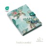 Panneau de couture Protège Carnet de Santé - Motif Tortue Verte - Animaux Marins DIY - Tissu Patron pour création naissance Merc
