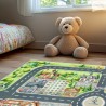  Tapis de jeu pour enfant Ma petite ville 130x100cm en tissu softshell Mercerie des Princesses