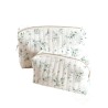 Panneau de tissu – Duo de trousses de toilette “Eucalyptus” – coton Oeko-tex® 153g/m² Mercerie des Princesses