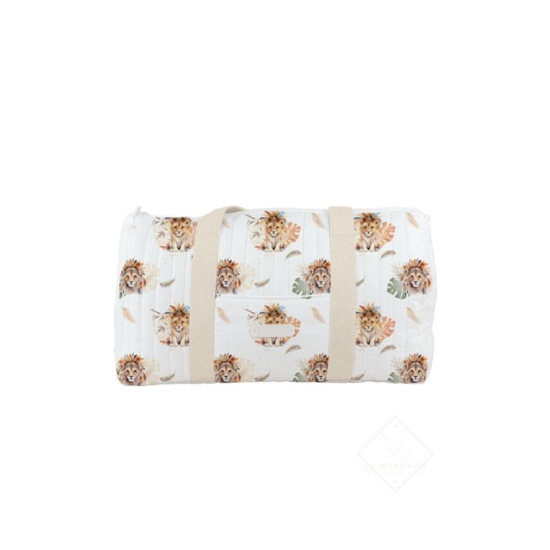 Panneau de tissu “Lion Boho” – Sac à langer ou sac de voyage à coudre – La Mercerie des Princesses® Mercerie des Princesses