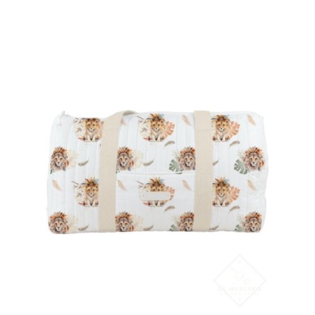 Panneau de tissu “Lion Boho” – Sac à langer ou sac de voyage à coudre – La Mercerie des Princesses® Mercerie des Princesses