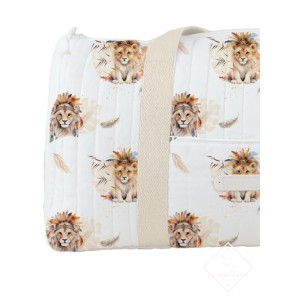  Panneau de tissu “Lion Boho” – Sac à langer ou sac de voyage à coudre – La Mercerie des Princesses® Mercerie des Princesses
