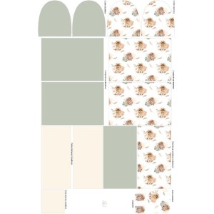  Panneau de tissu “Lion Boho” – Sac à langer ou sac de voyage à coudre – La Mercerie des Princesses® Mercerie des Princesses