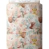 Tissu coton imprimé Tropical Terracotta - Certifié Oeko-Tex® Mercerie des Princesses