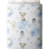 Tissu coton imprimé pour enfants Banquise - Certifié Oeko-Tex® Mercerie des Princesses