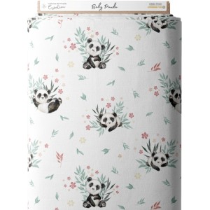 Tissu coton imprimé pour enfants Baby Panda - Certifié Oeko-Tex® Mercerie des Princesses
