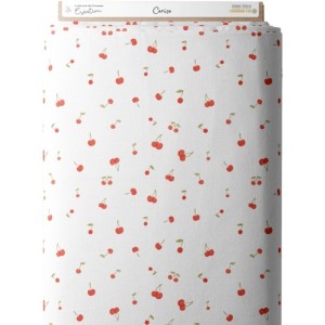Tissu coton imprimé Cerises - Certifié Oeko-Tex® Mercerie des Princesses