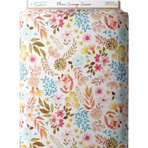 Tissu coton imprimé Fleurs Sauvages Summer - Certifié Oeko-Tex® Mercerie des Princesses