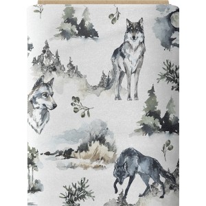 Tissu coton imprimé pour enfants Amarok - Certifié Oeko-Tex® Mercerie des Princesses