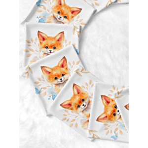 Coupon Lingettes Renardeau coton imprimé à réaliser soi-même  - Certifié Oeko-Tex®