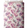 Tissu coton Pivoines Vieux Rose Mercerie des Princesses