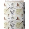 Tissu coton imprimé pour enfants Ecole des Sorciers - Certifié Oeko-Tex® Mercerie des Princesses