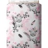 Tissu coton imprimé pour enfants Savane Rose et Noir- Certifié Oeko-Tex® Mercerie des Princesses