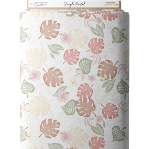 Tissu coton imprimé Jungle Pastel - Certifié Oeko-Tex® Mercerie des Princesses