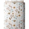 Tissu coton imprimé Fleurs Sauvages Bleu - Certifié Oeko-Tex® Mercerie des Princesses