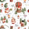  Tissu coton imprimé La Magie de Noël - Certifié Oeko-Tex® Mercerie des Princesses