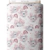Tissu coton imprimé Koala Vieux Rose - Certifié Oeko-Tex® Mercerie des Princesses
