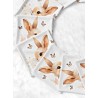 Coupon Lingettes Lapin et papillons coton imprimé à réaliser soi-même  - Certifié Oeko-Tex®